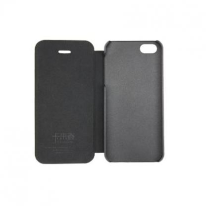 Kalaideng Flip Case Oscar 2 - кожен калъф тип портфейл за iPhone 5/5S (черен) 3