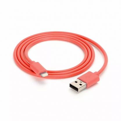 Griffin Lightning to USB Cable - USB кабел за iPhone, iPad, iPod и устросйтва с Lightning порт (90 см) (червен)