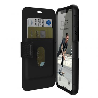 Urban Armor Gear Metropolis - удароустойчив хибриден кейс тип портфейл за iPhone 11 Pro (черен) 5