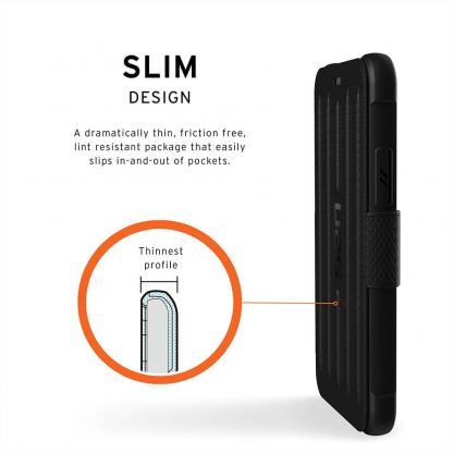 Urban Armor Gear Metropolis - удароустойчив хибриден кейс тип портфейл за iPhone 11 Pro (черен) 6