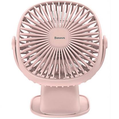 Baseus Box Clamping Fan - настолен вентилатор с щипка за закачане върху бюро или плоскости (розов) 3