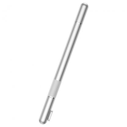 Baseus Golden Cudgel Capacitive Stylus Pen - тъч писалка за капацитивни дисплеи и химикал за писане (сребрист) 4