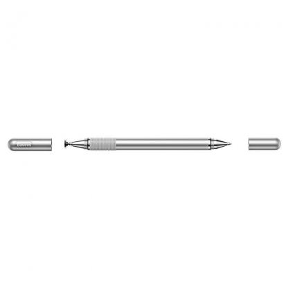 Baseus Golden Cudgel Capacitive Stylus Pen - тъч писалка за капацитивни дисплеи и химикал за писане (сребрист) 6