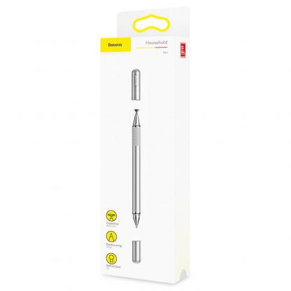 Baseus Golden Cudgel Capacitive Stylus Pen - тъч писалка за капацитивни дисплеи и химикал за писане (сребрист) 7