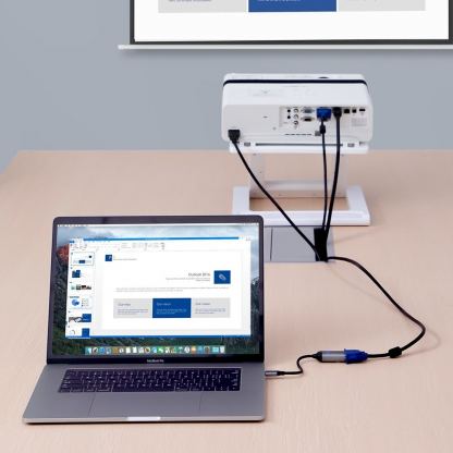 Baseus Enjoyment USB-C to VGA + USB-C PD Hub - USB-C хъб за свързване от USB-C към VGA и USB-C PD порт (тъмносив) 6