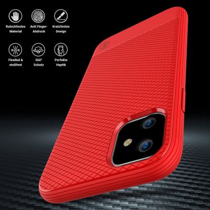 JT Berlin BackCase Pankow Soft - силиконов TPU калъф за iPhone 11 (червен) 4