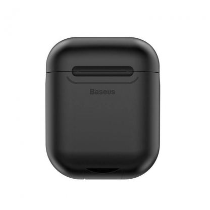 Baseus Airpods Silicone Wireless Charging Case - силиконов калъф с възможност за безжично зареждане за Apple Airpods (черен) 3