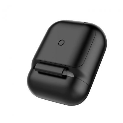 Baseus Airpods Silicone Wireless Charging Case - силиконов калъф с възможност за безжично зареждане за Apple Airpods (черен) 6