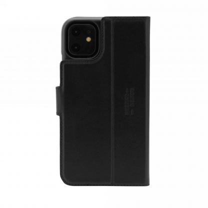 JT Berlin BookCase Kreuzberg Case - хоризонтален кожен (естествена кожа) калъф тип портфейл за iPhone 11 (черен) 4