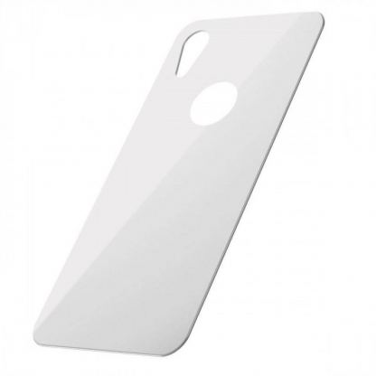 Baseus Back Glass Film - калено стъклено защитно покритие за задната част на iPhone XR (бял) 2