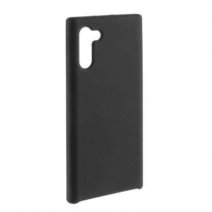 4smarts Cupertino Silicone Case - тънък силиконов (TPU) калъф за Samsung Galaxy Note 10, Note 10 5G (черен) 3