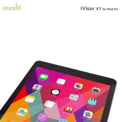 Moshi iVisor XT Clear - качествено защитно покритие за iPad Air (черен) 3