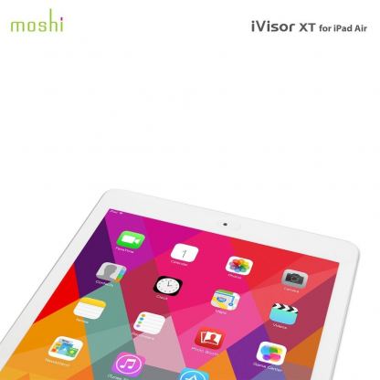 Moshi iVisor XT Clear - качествено защитно покритие за iPad Air (бял) 3