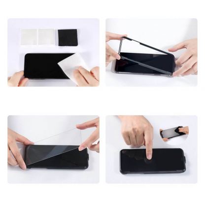 Baseus Tempered Glass Film (0.30mm) - 2бр калено стъклено защитно покритие за дисплея на iPhone 11, iPhone XR (прозрачен) (2 броя) 5