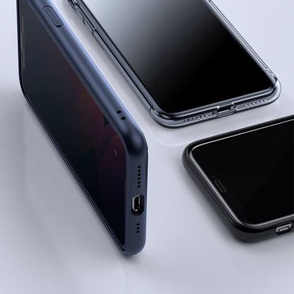 Baseus Privacy 3D Tempered Glass (0.30mm) - калено стъклено защитно покритие с извити ръбове и определен ъгъл на виждане за целия дисплей на iPhone 11, iPhone XR (черен-прозрачен) (два броя) 9