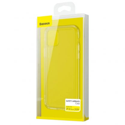Baseus Safety Airbags Case - силиконов (TPU) калъф с най-висока степен на защита за iPhone 11 (прозрачен) 6
