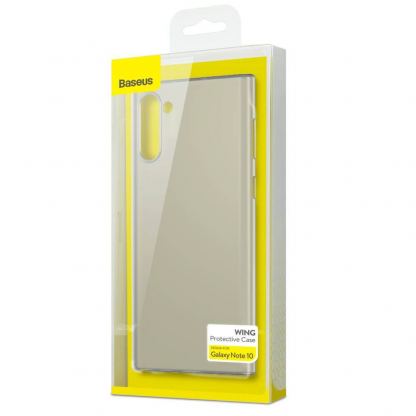 Baseus Wing case - тънък полипропиленов кейс (0.45 mm) за Samsung Galaxy Note 10 (бял) 4
