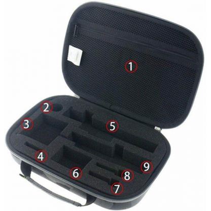 Xiaomi Yi Travel Kit Case - удароустойчив предпазен калъф за екшън камери и други аксесоари 12