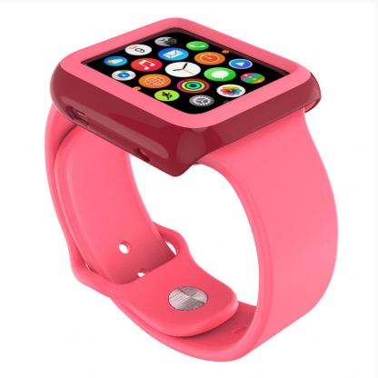 Speck CandyShell Fit Case - удароустойчив хибриден кейс за Apple Watch 42 mm (лилав) 2