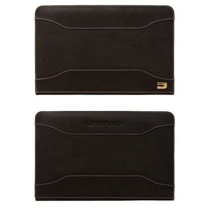 Urbano Leather Folder Case - кожен калъф (естествена кожа) за MacBook Air 13 (сив) 2