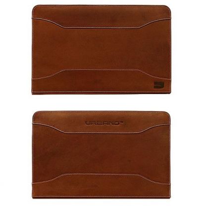 Urbano Leather Folder Case - кожен калъф (естествена кожа) за MacBook Air 11 (кафяв) 2