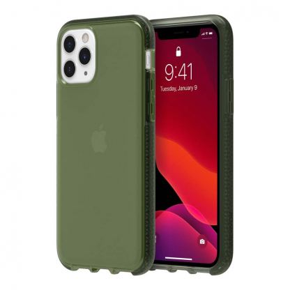 Griffin Survivor Clear Case - хибриден удароустойчив кейс за iPhone 11 Pro (зелен) 2