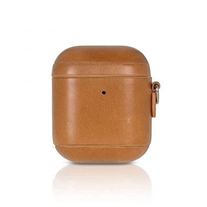 Torrii Airpods Leather Case - кожен кейс (естествена кожа) за Apple Airpods (кафяв)