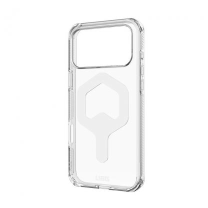Удароустойчив хибриден кейс за iPhone 17 Pro - UAG Plyo MagSafe Case (прозрачен-бял) 11