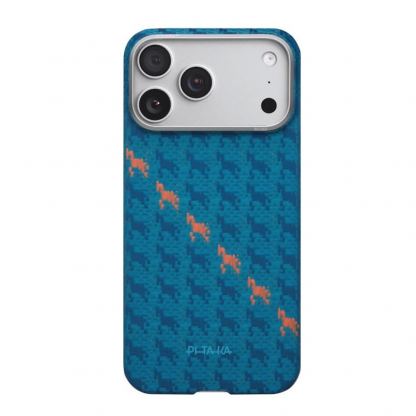 Кевларен кейс с MagSafe за iPhone 17 Pro Max - Pitaka Happiness Rides Indigo Edge Ultra Slim Aramid Fiber Case 2