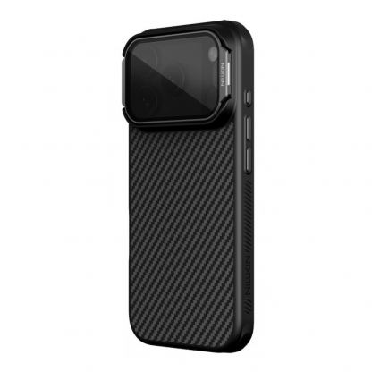 Хибриден удароустойчив кевларен кейс с MagSafe за iPhone 17 Pro - Nillkin CarboProp Aramid MagSafe Case (черен) 3