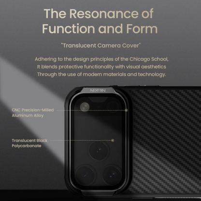 Хибриден удароустойчив кевларен кейс с MagSafe за iPhone 17 Pro Max - Nillkin CarboProp Aramid MagSafe Case (черен) 6