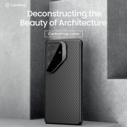 Хибриден удароустойчив кевларен кейс с MagSafe за Samsung Galaxy S26 Ultra - Nillkin CarboProp Aramid MagSafe Case (черен) 3