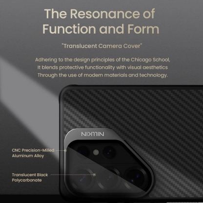 Хибриден удароустойчив кевларен кейс с MagSafe за Samsung Galaxy S26 Ultra - Nillkin CarboProp Aramid MagSafe Case (черен) 6