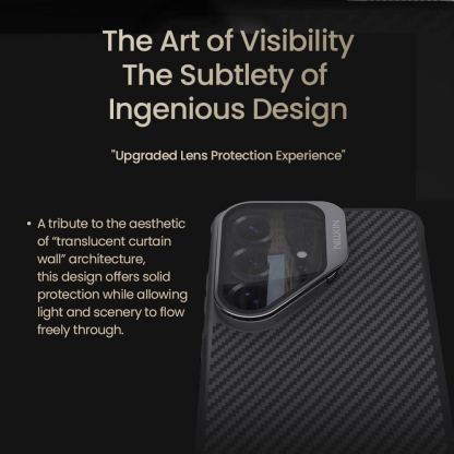 Хибриден удароустойчив кевларен кейс с MagSafe за Samsung Galaxy S26 Ultra - Nillkin CarboProp Aramid MagSafe Case (черен) 7