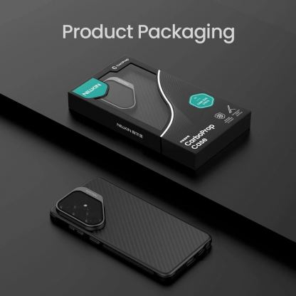 Хибриден удароустойчив кевларен кейс с MagSafe за Samsung Galaxy S26 Ultra - Nillkin CarboProp Aramid MagSafe Case (черен) 9
