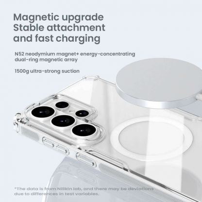 Хибриден удароустойчив кейс с MagSafe за Samsung Galaxy S26 Ultra - Nillkin Nature TPU Pro Magnetic Case (прозрачен) 4