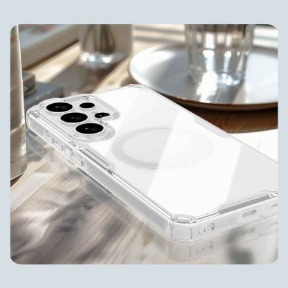 Хибриден удароустойчив кейс с MagSafe за Samsung Galaxy S26 Ultra - Nillkin Nature TPU Pro Magnetic Case (прозрачен) 8