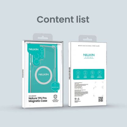Хибриден удароустойчив кейс с MagSafe за Samsung Galaxy S26 Ultra - Nillkin Nature TPU Pro Magnetic Case (прозрачен) 9