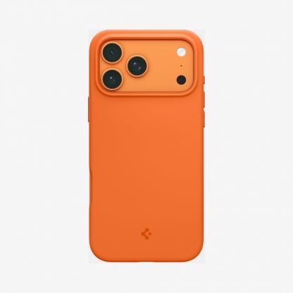 Силиконов (TPU) калъф с MagSafe за iPhone 17 Pro Max - Spigen Silicone Fit MagSafe Case (оранжев) 2