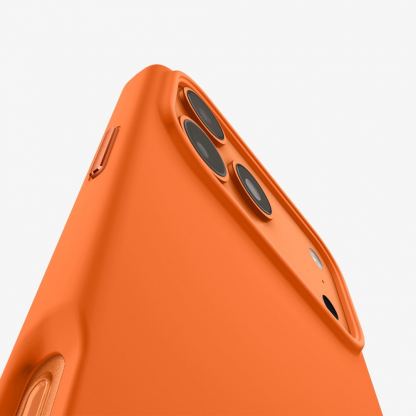 Силиконов (TPU) калъф с MagSafe за iPhone 17 Pro Max - Spigen Silicone Fit MagSafe Case (оранжев) 7