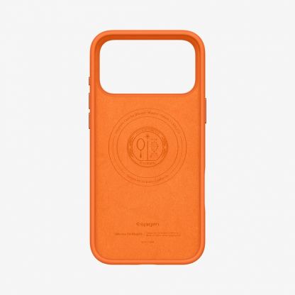 Силиконов (TPU) калъф с MagSafe за iPhone 17 Pro Max - Spigen Silicone Fit MagSafe Case (оранжев) 9