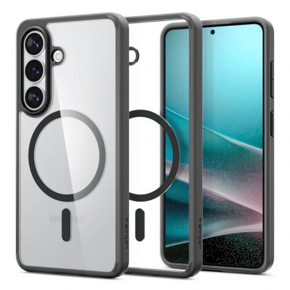 Хибриден кейс с висока степен на защита с MagSafe за Samsung Galaxy S26 - Spigen Ultra Hybrid MagSafe Case (черен-прозрачен) 2