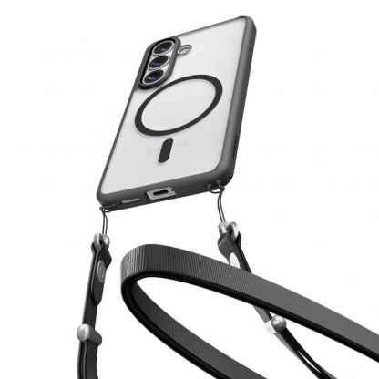Хибриден кейс с висока степен на защита с MagSafe за Samsung Galaxy S26 - Spigen Ultra Hybrid MagSafe Case (черен-прозрачен) 14