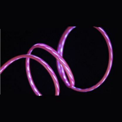 Blue Bridge Luminous microUSB Cable - USB кабел за устойства с microUSB вход (розов) 2