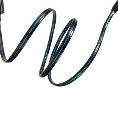 Blue Bridge Luminous Lightning to USB Cable - USB кабел за iPhone 5, iPhone 5S, iPhone 5C, iPod Touch 5, iPod Nano 7, iPad 4 и iPad Mini, iPad Mini Retina (черен) 2