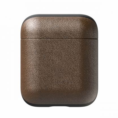 Nomad Leather Case - кожен (естествена кожа) кейс за Apple Airpods (тъмнокафяв) 2