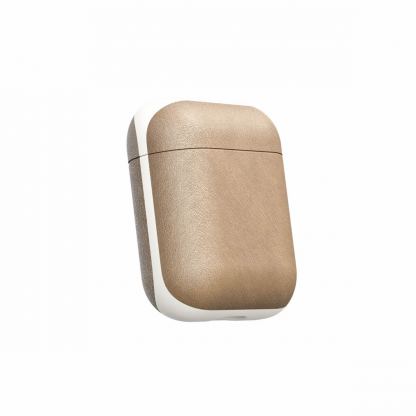 Nomad Leather Case - кожен (естествена кожа) кейс за Apple Airpods (светлокафяв) 8