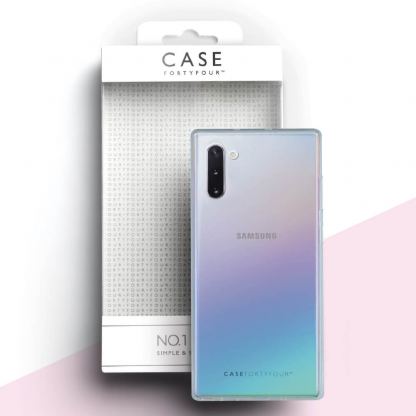 Case FortyFour No.1 Case - силиконов TPU калъф за Samsung Galaxy Note 10 (прозрачен) 2