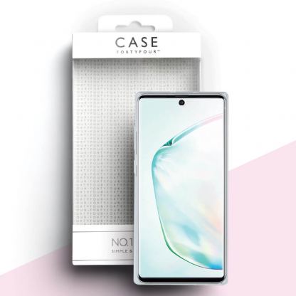 Case FortyFour No.1 Case - силиконов TPU калъф за Samsung Galaxy Note 10 (прозрачен) 3