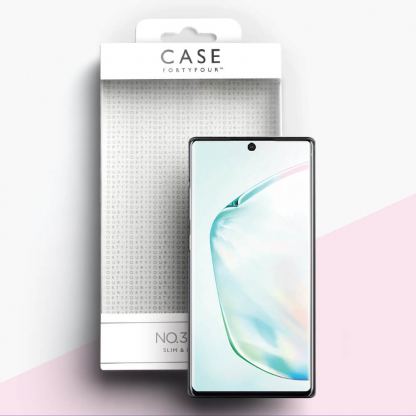 Case FortyFour No.3 Case - поликарбонатов кейс за Samsung Galaxy Note 10 (черен) 3